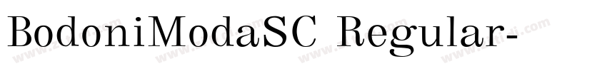 BodoniModaSC Regular字体转换 BodoniModaSC Regular字体转换